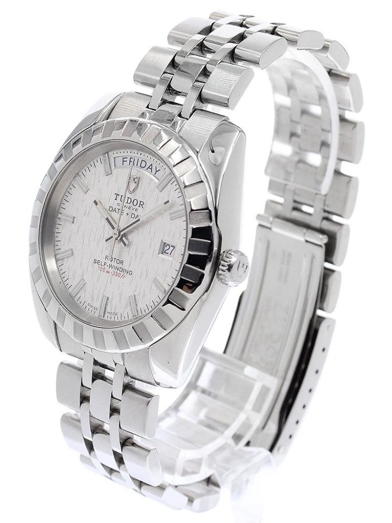 Tudor Classic Date Day 23010 Silver Dial Automatic Mens Watch957064